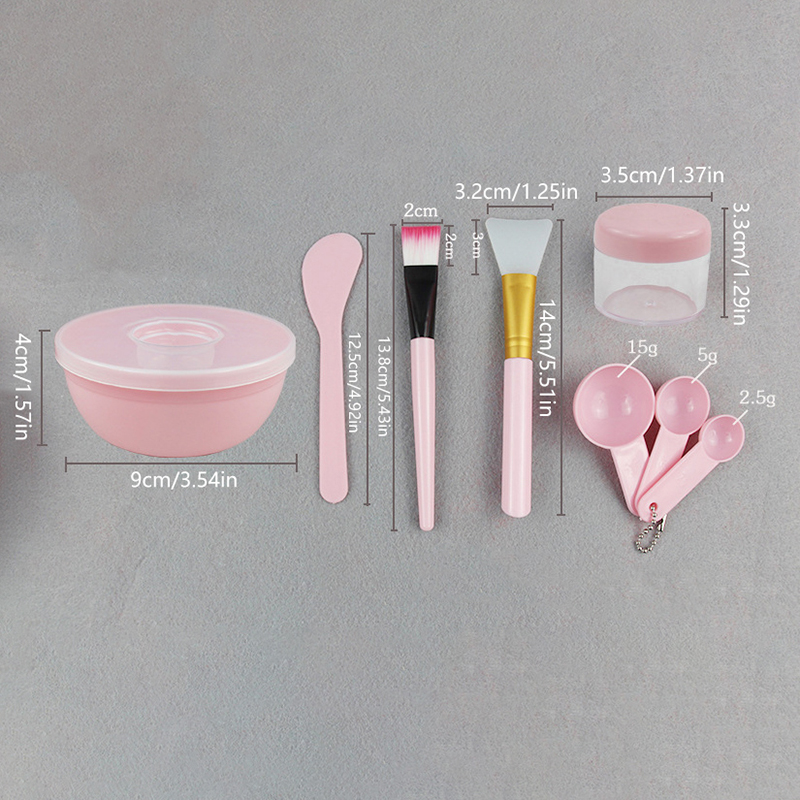 Beauty Makeup Women - Gesichtspinsel-Maskenschüssel-Set mit Löffel, DIY-Schönheitswerkzeuge, Mischutensilien, Hautpflege-Make-up-Zubehör,