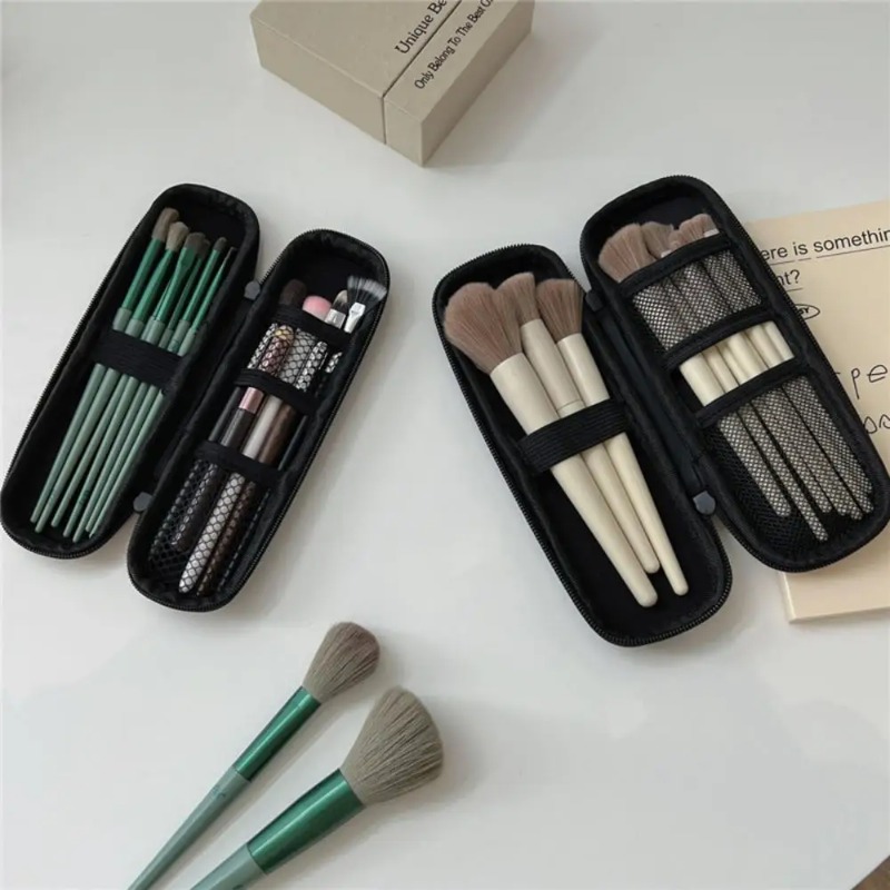 Beauty Makeup Women - 1pc Schwarz Kosmetik Tasche Wasserdichte Doppel-reißverschluss