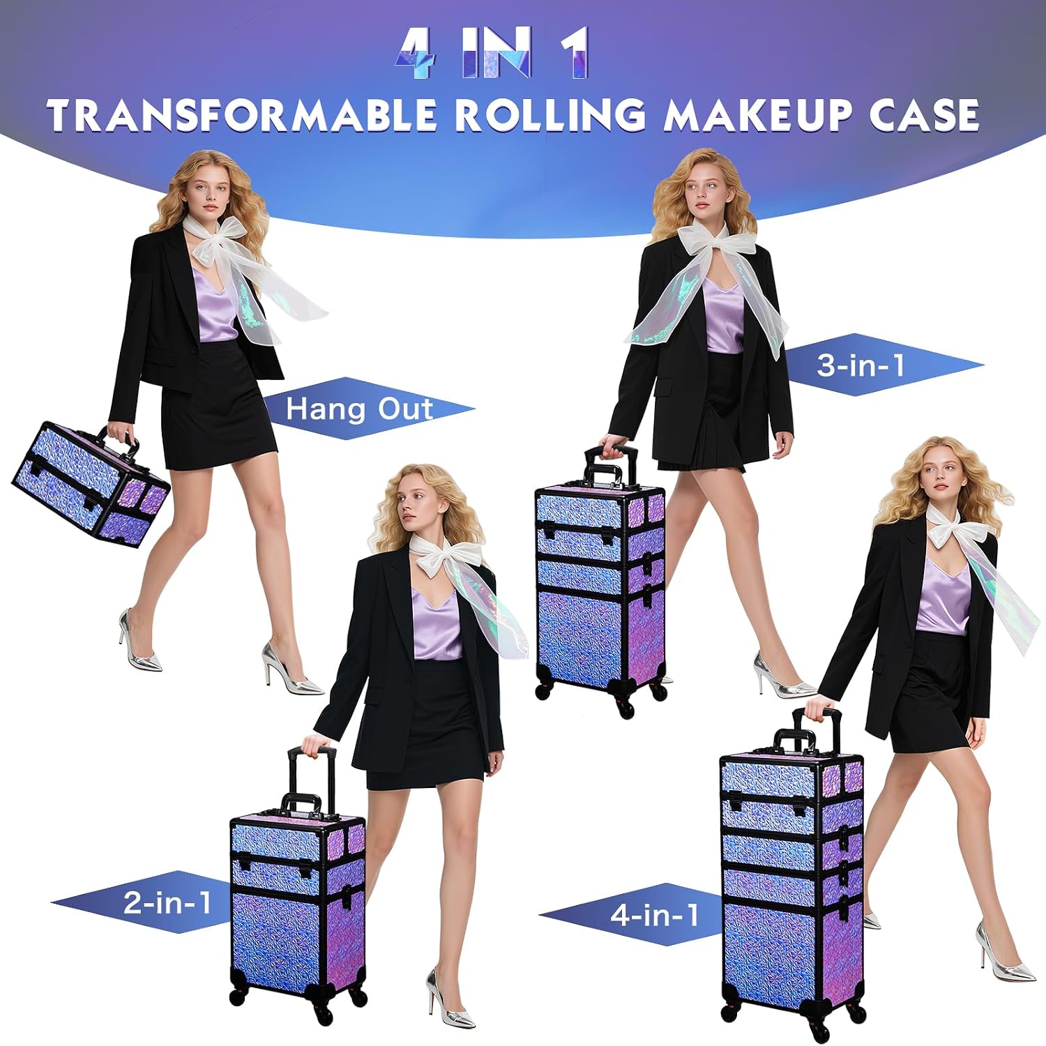 Rollender Make-up-Koffer, groß – Beauty & Makeup Katia Di Paola Bewertung und Preis